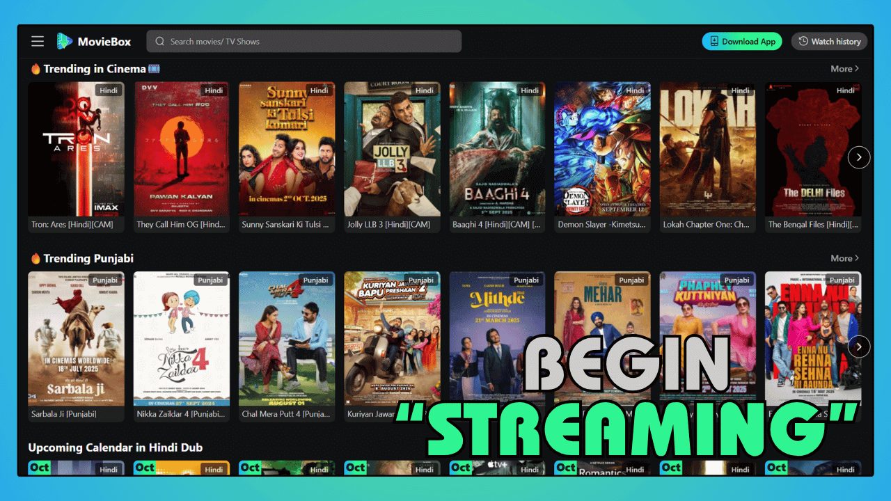 Begin Streaming